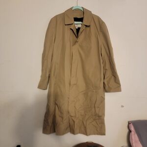 Classic Men's Beige Trench Coat - [Brand Unspecified]